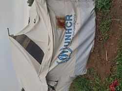 Heavy wind destroying